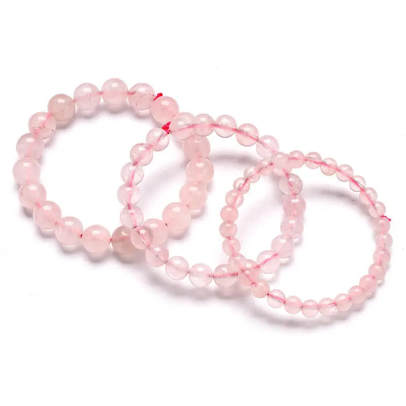   Beaded Bracelet Rose Quartz  Healing