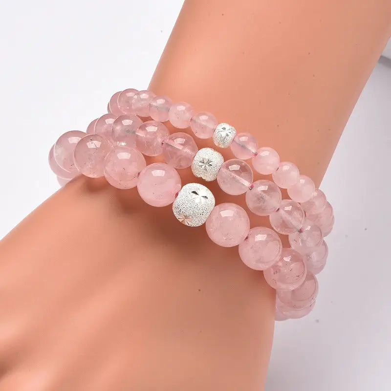  Healing Beaded Bracelet Rose Quartz 