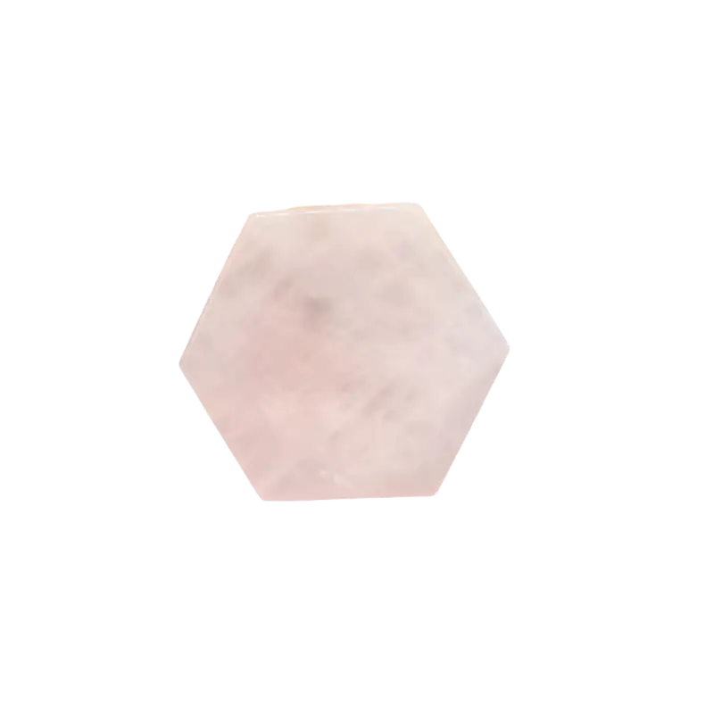 Hexagonal Rose Quartz Coasters