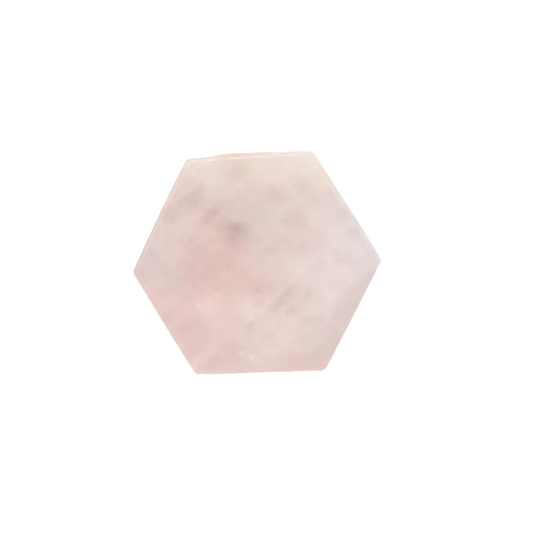 Hexagonal Rose Quartz Coasters