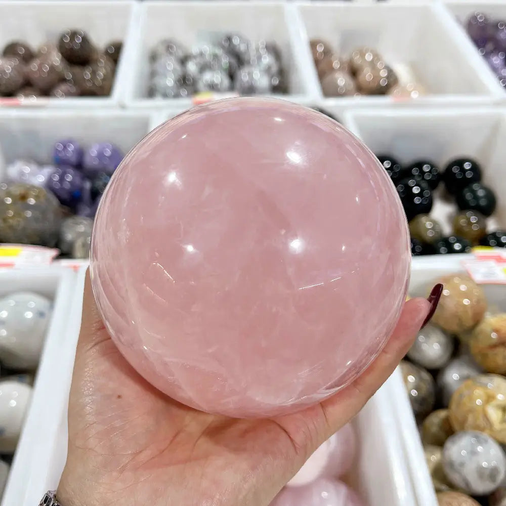 Large  Sphere Rose Quartz