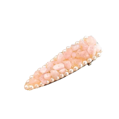 Natural Rose Quartz Hair Pin 