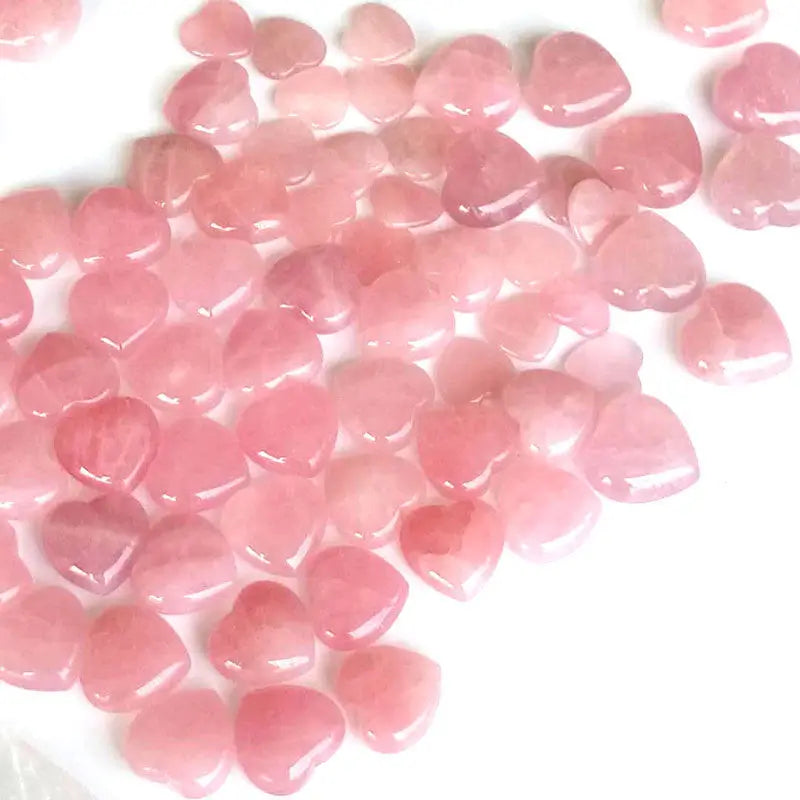 Pink Rose Quartz Heart Shaped 