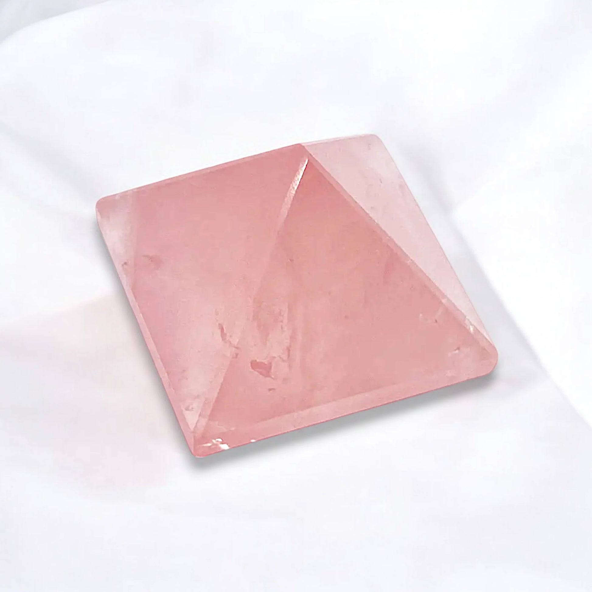 Real  Pyramid Rose Quartz