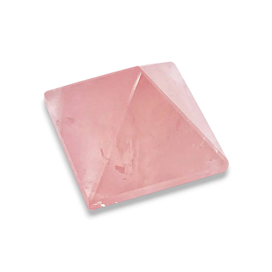 Real Rose Quartz Pyramid