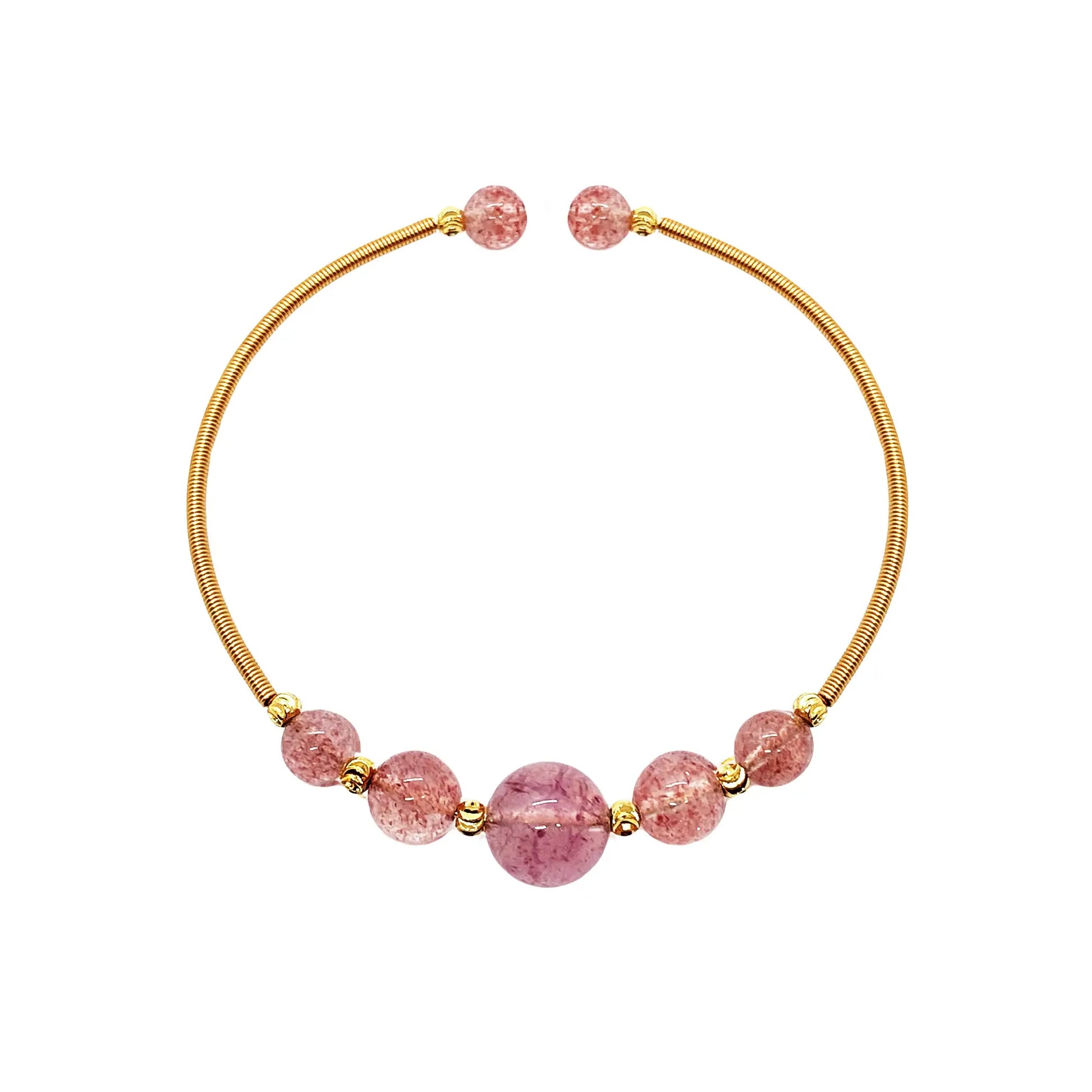 Rose Quartz Bangle Bracelet