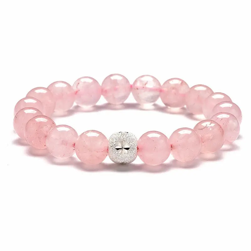 Rose Quartz Beaded Bracelet