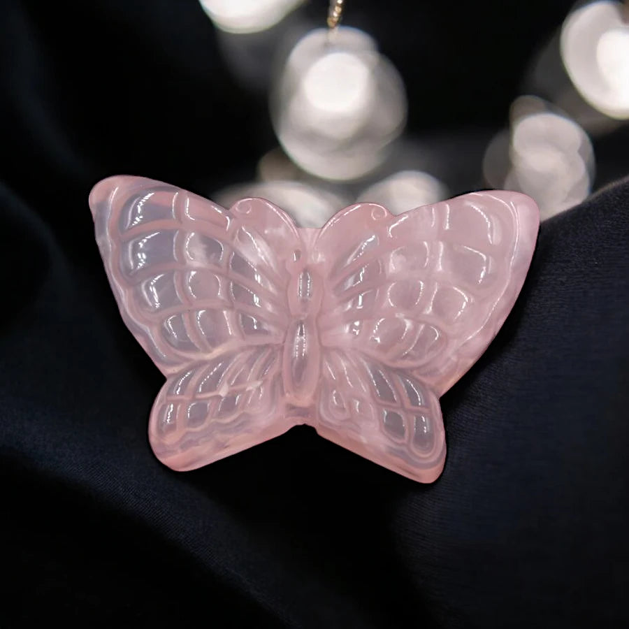 Rose Quartz Butterfly