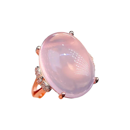 Rose Quartz Cocktail Ring