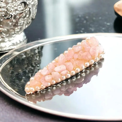 Rose Quartz Hair Pin