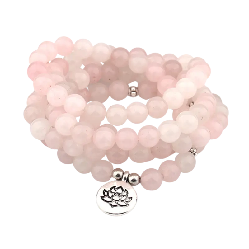 Rose Quartz Charm Bracelet