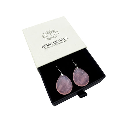 anurag  drop earrings rose quartz