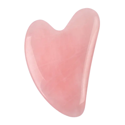 gua sha heart rose quartz