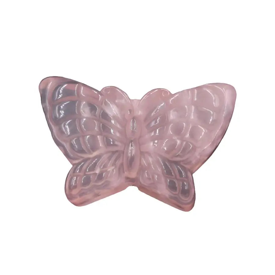 healing rose quartz butterfly 