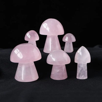 mushroom rose quartz