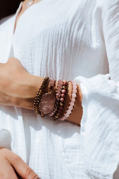 pink bracelet crystal