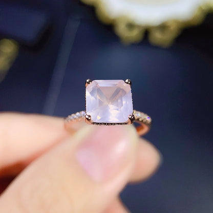 rose gold quartz ring