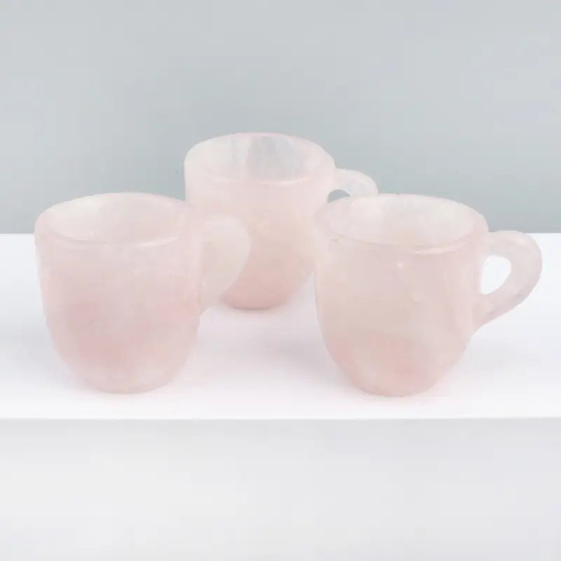 rose quartz crystal mug