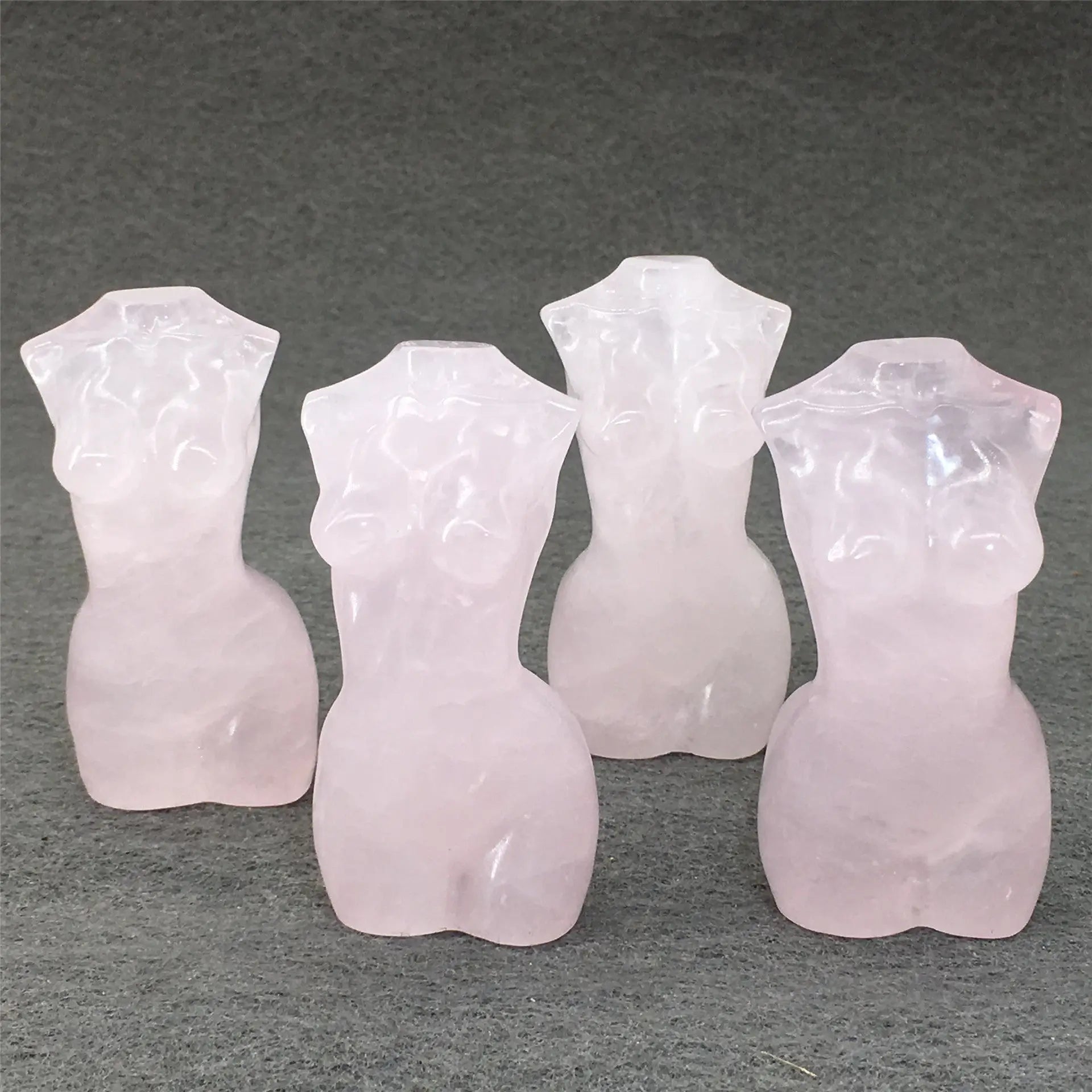 rose quartz female statue