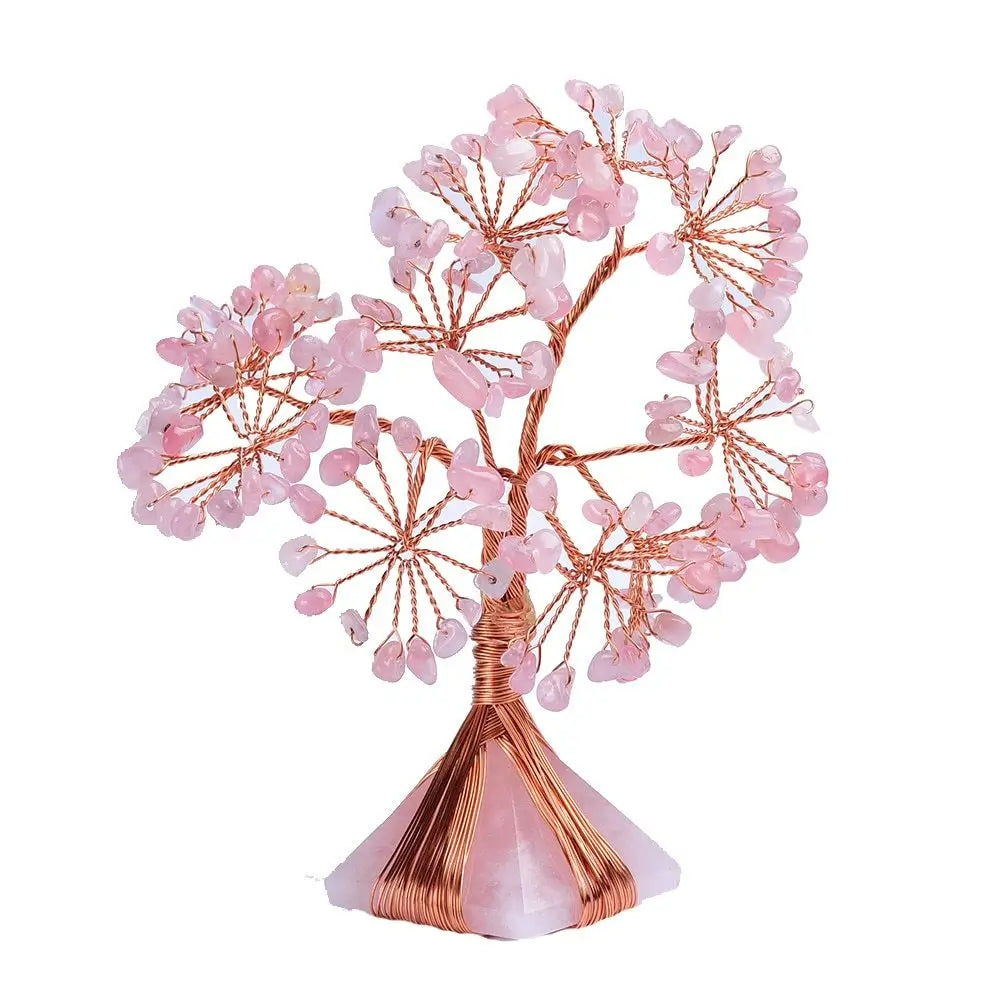 rose quartz healing tree