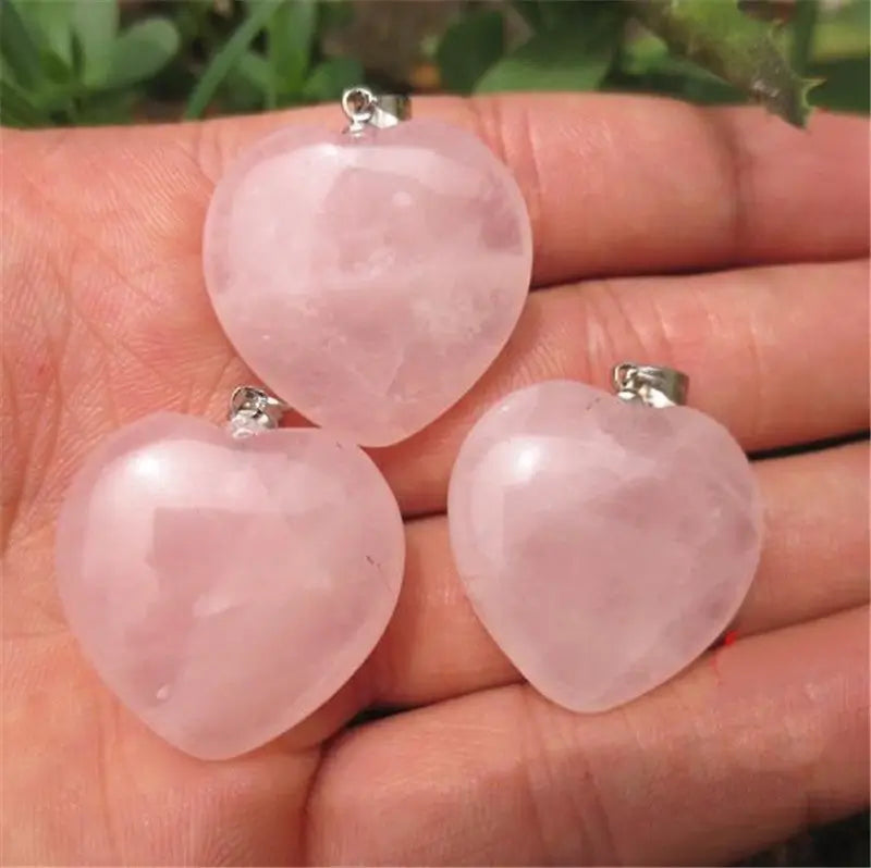 rose quartz locket