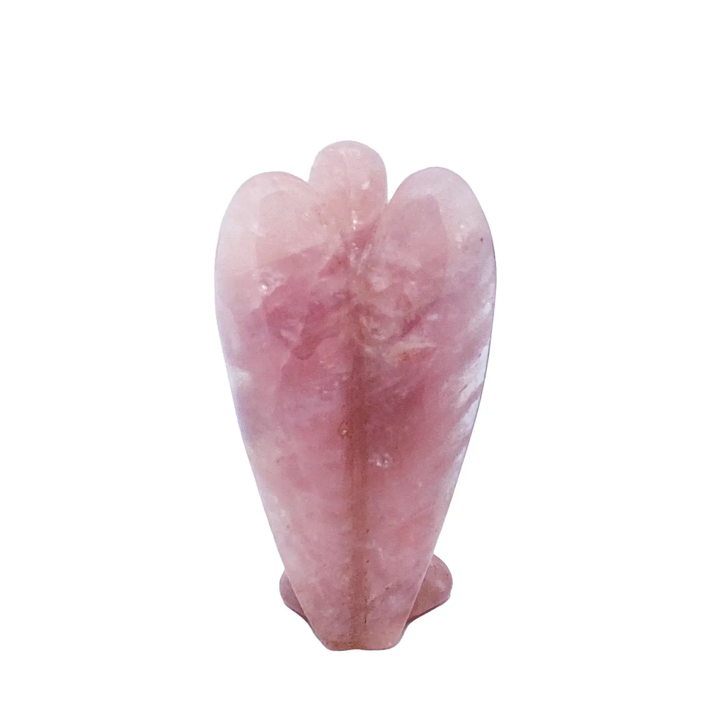 angel rose quartz crystal