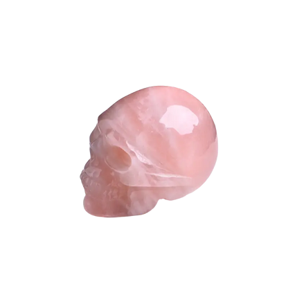 rose quartz skull