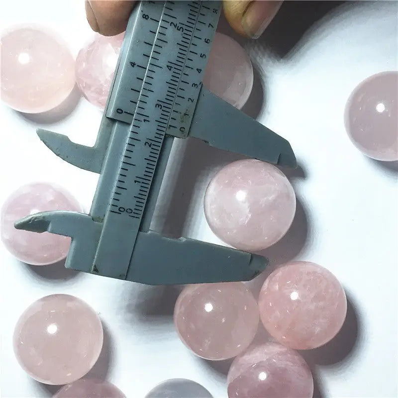 sphere round rose quartz